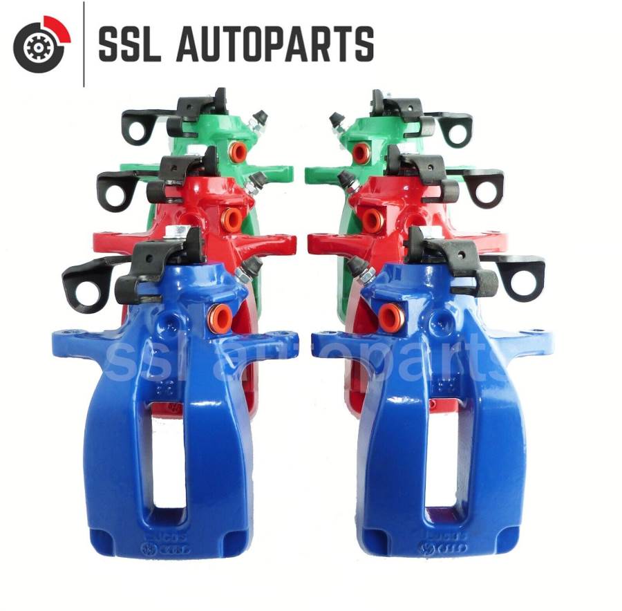 Golf R Rear Calipers VW Golf MK4 R32 Red Rear Remanufactured Brake Calipers 3.2 VR6 2002 to ...